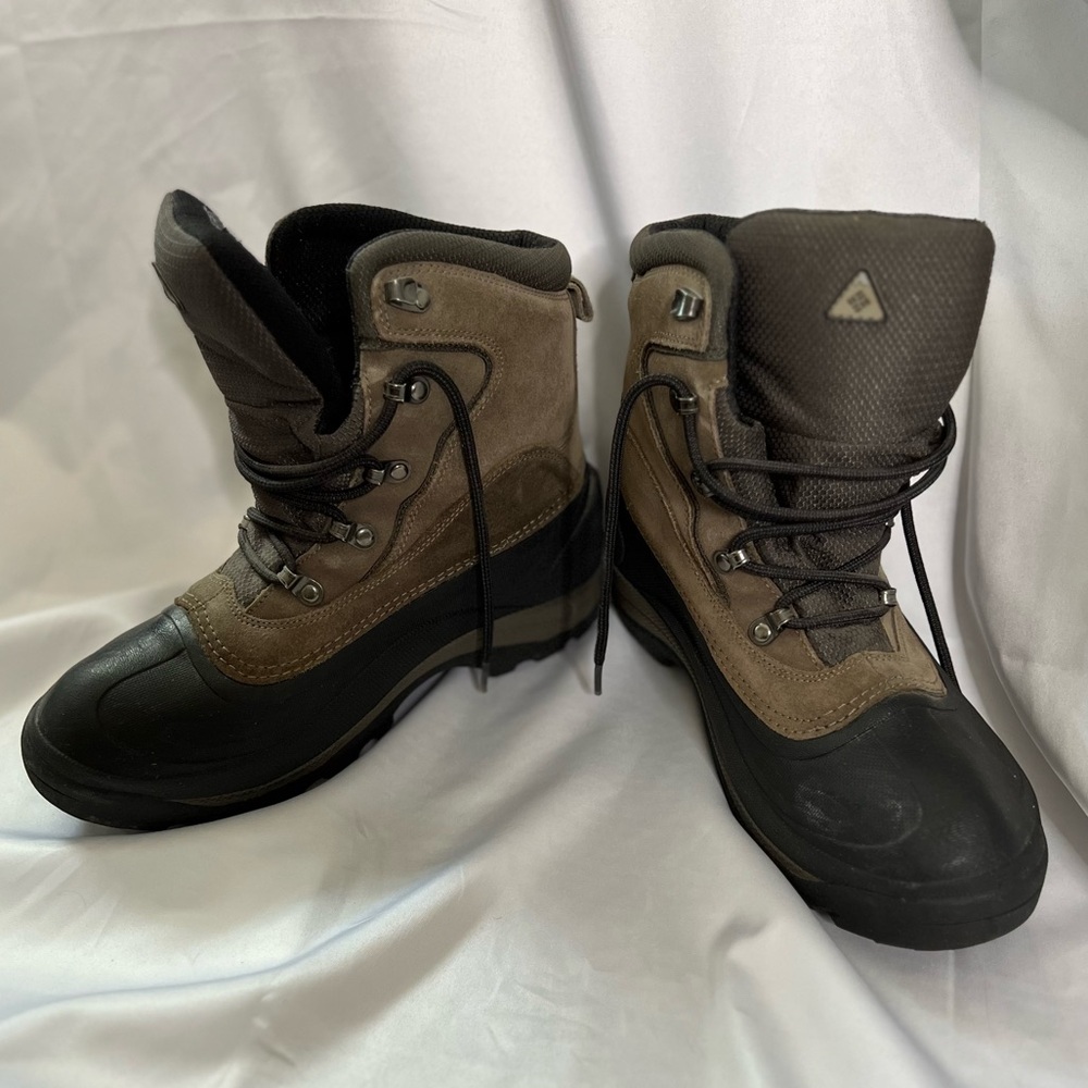 Columbia Mens Cascadian Summit Brown Black Lace Up Boots Water Resistant